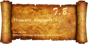 Thomasz Bagamér névjegykártya